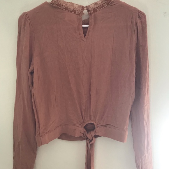 Self❤️E Long Sleeve Woman Brown Shirt Size XS - Picture 2 of 4